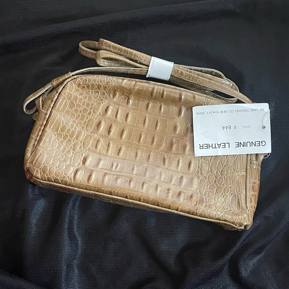 We Care New York Croc Embossed Crossbody NWT